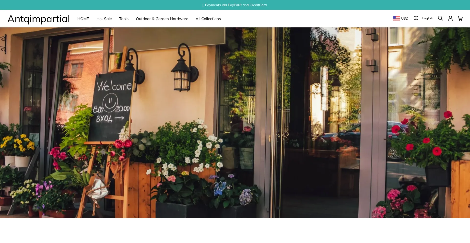 Website screenshot of Antqimpartial.com