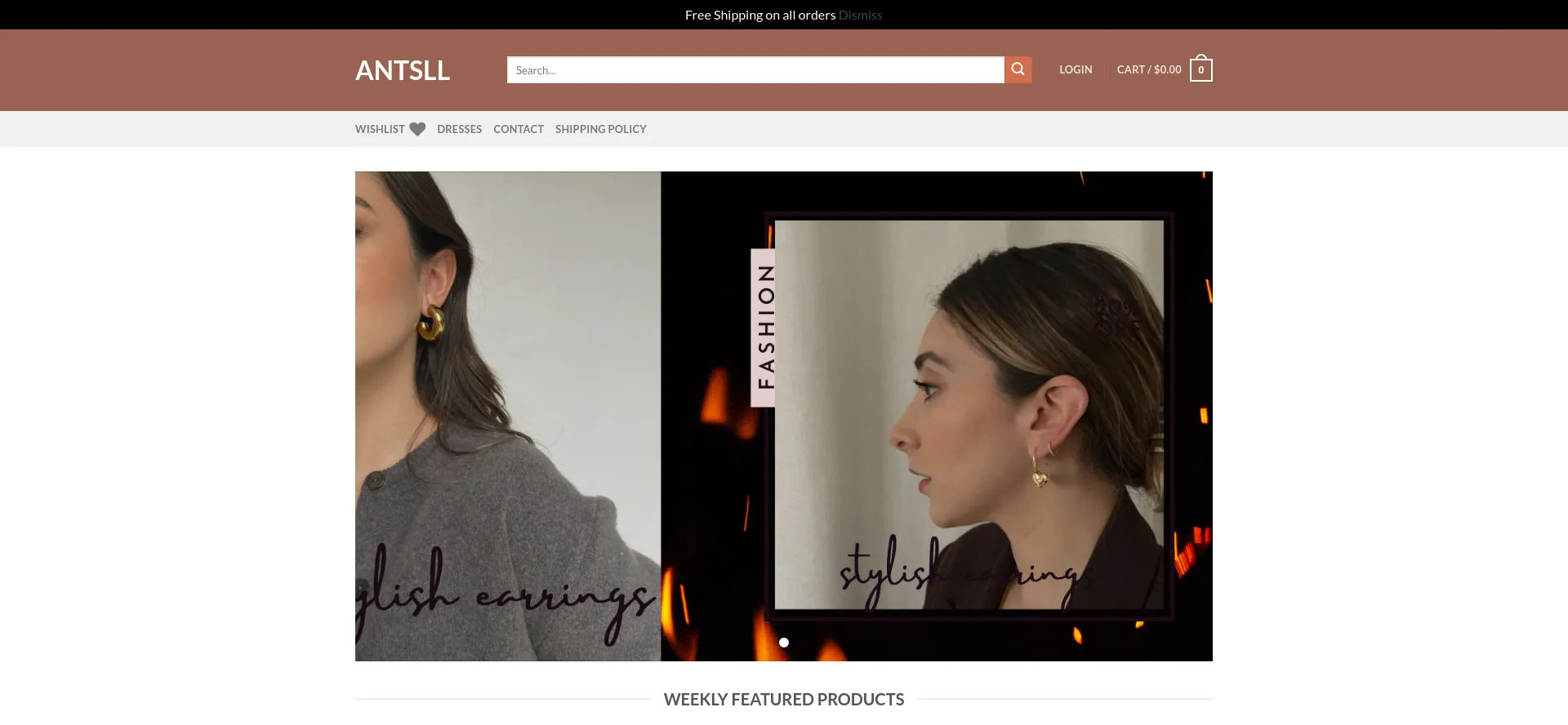 Website screenshot of Antsll.com