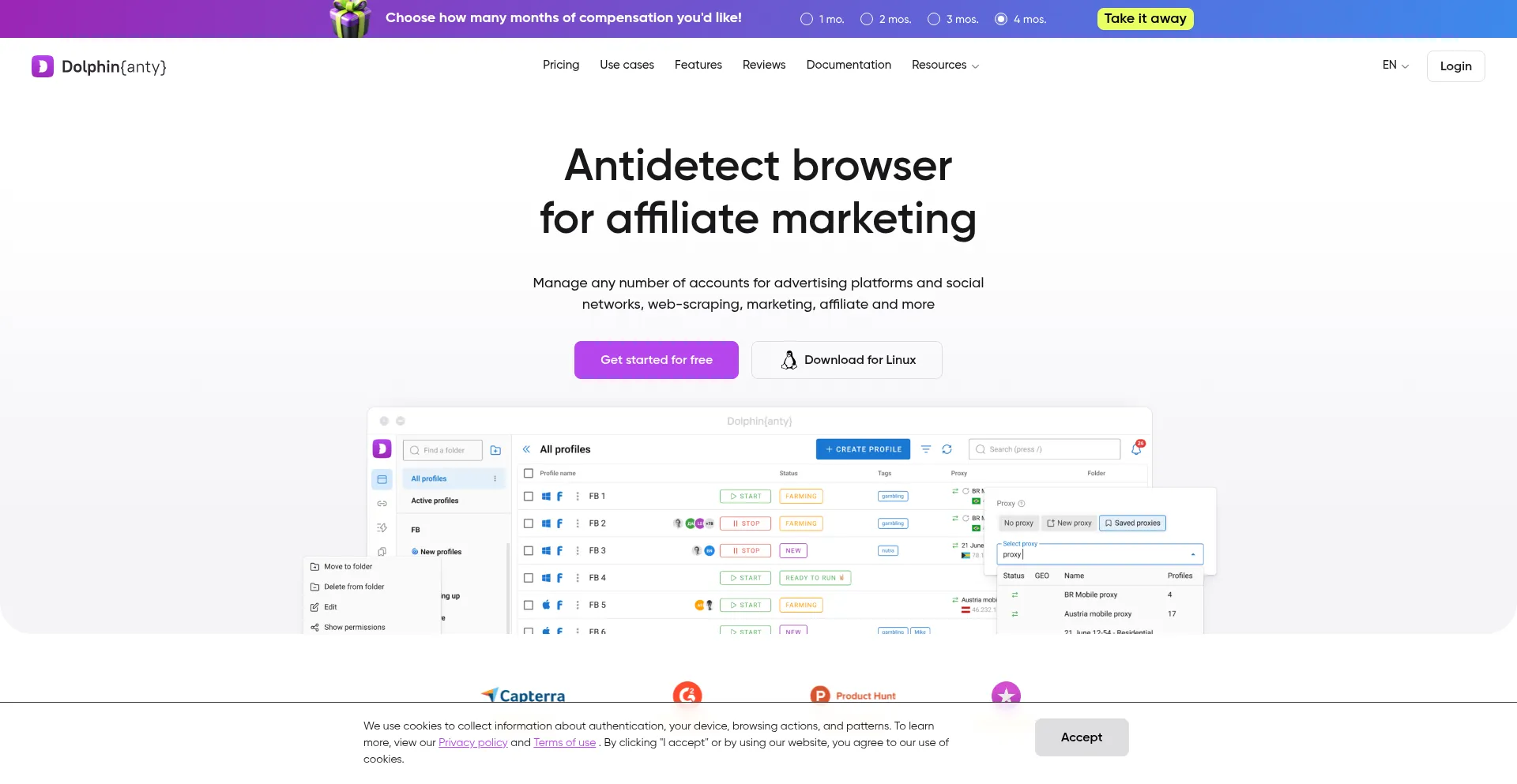 Website screenshot of Anty.dolphin.ru.com