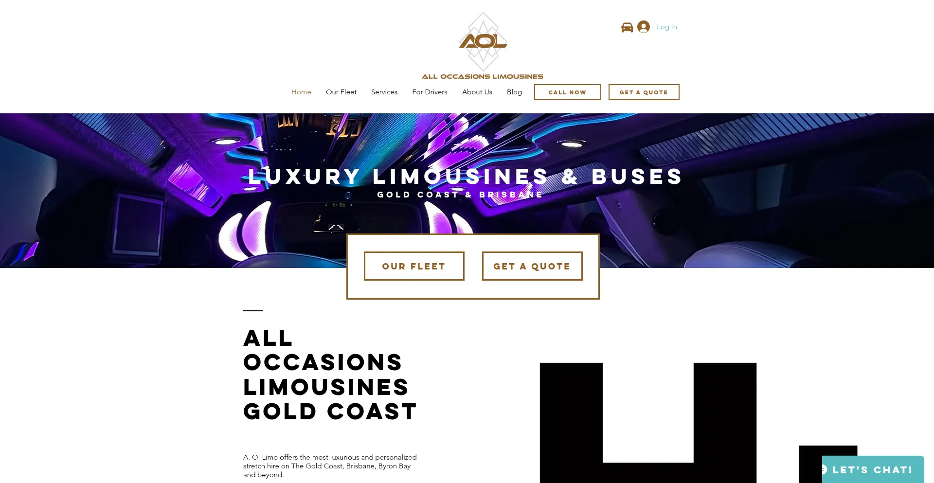 Website screenshot of Aolimo.com.au