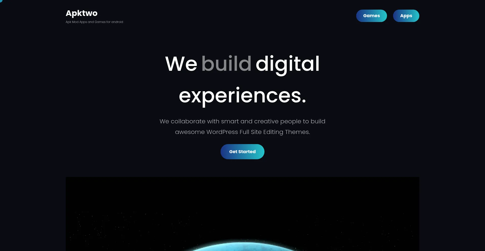 Website screenshot of Apktwo.com