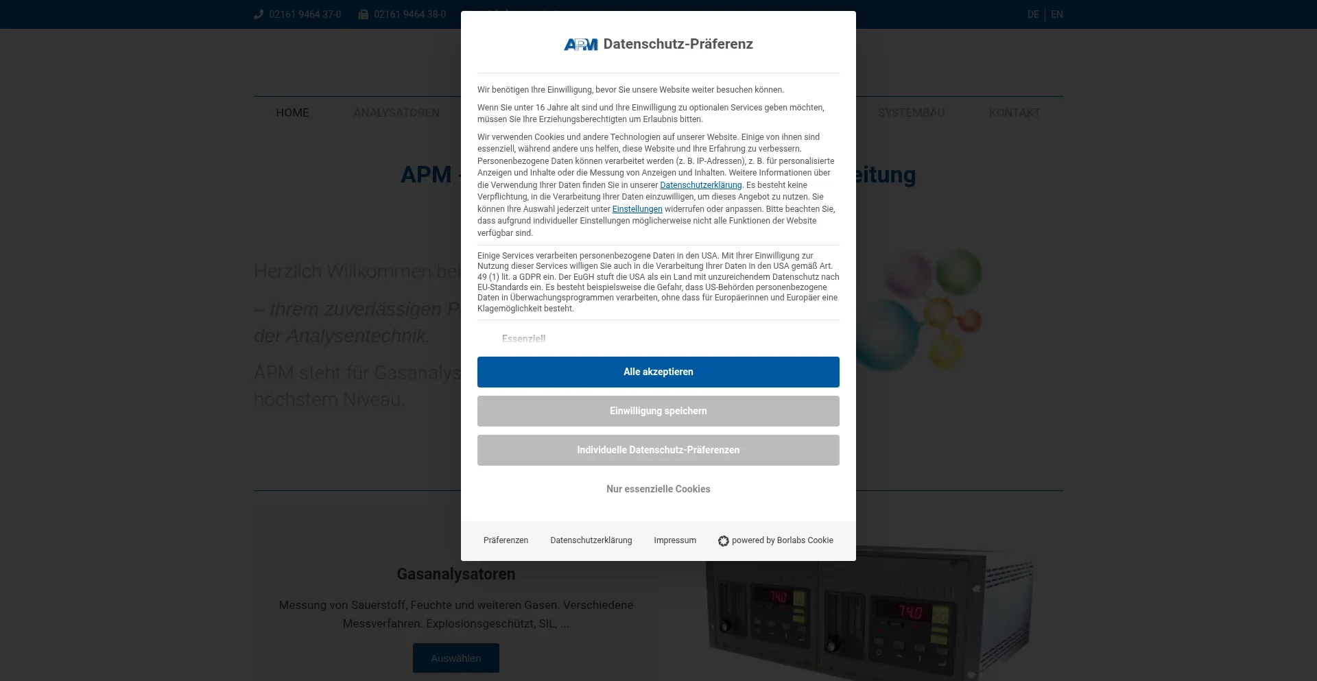 Apm-technik.com Screenshot
