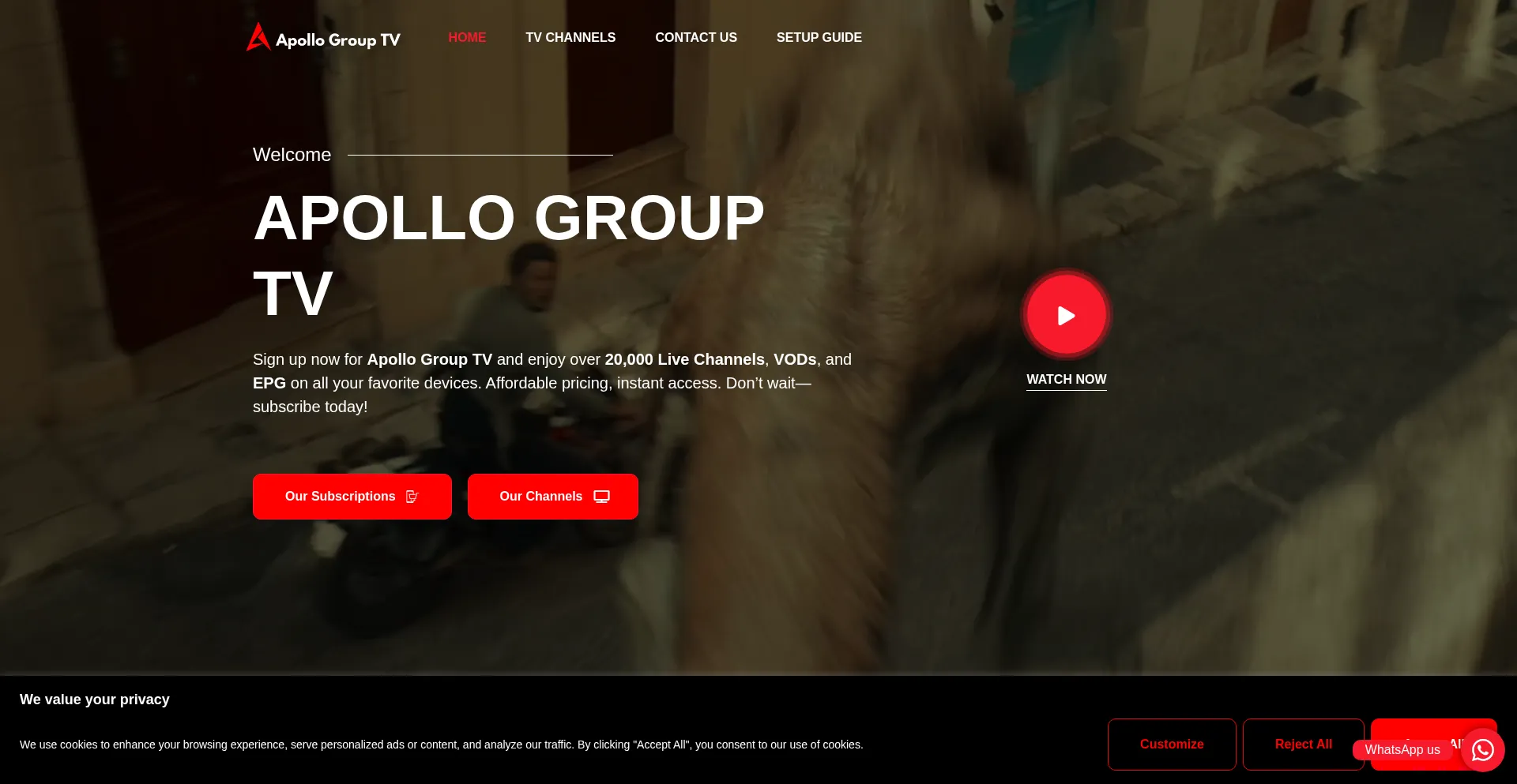 Website screenshot of Apolloprovider.online