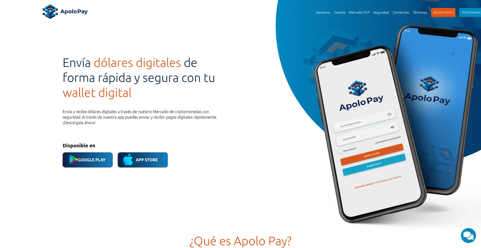 Website screenshot of Apolopay.app