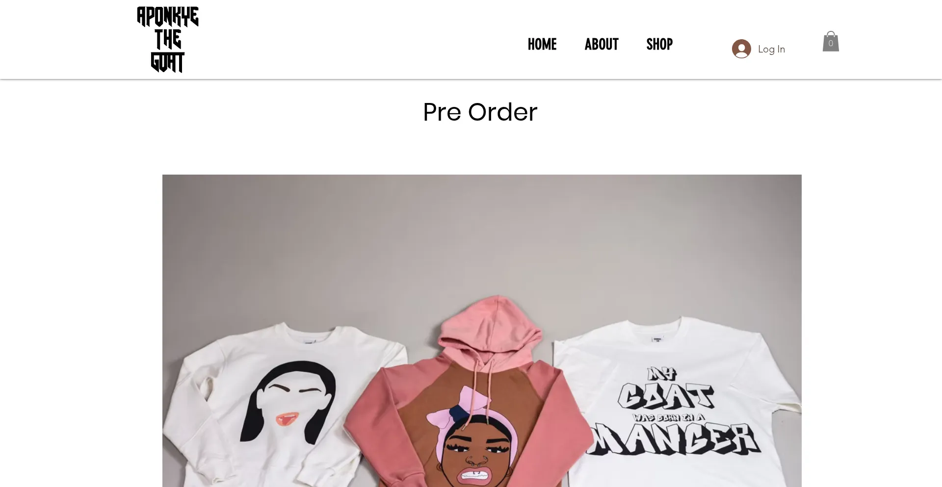 Website screenshot of Aponkyethegoat.store