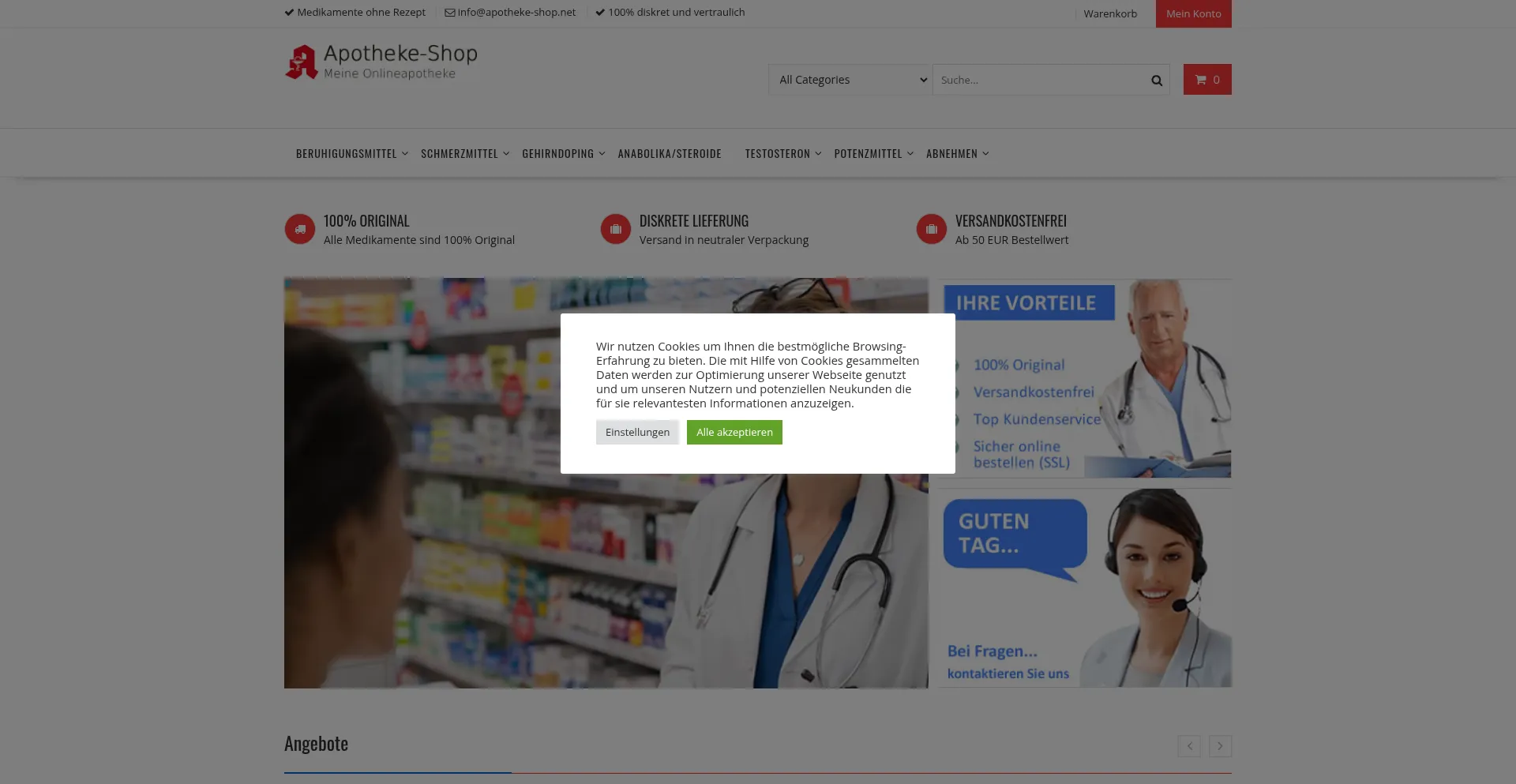 Apotheke-shop.net Screenshot