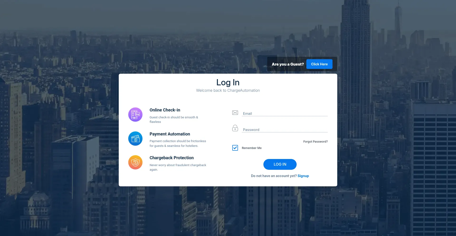 App.chargeautomation.com Screenshot