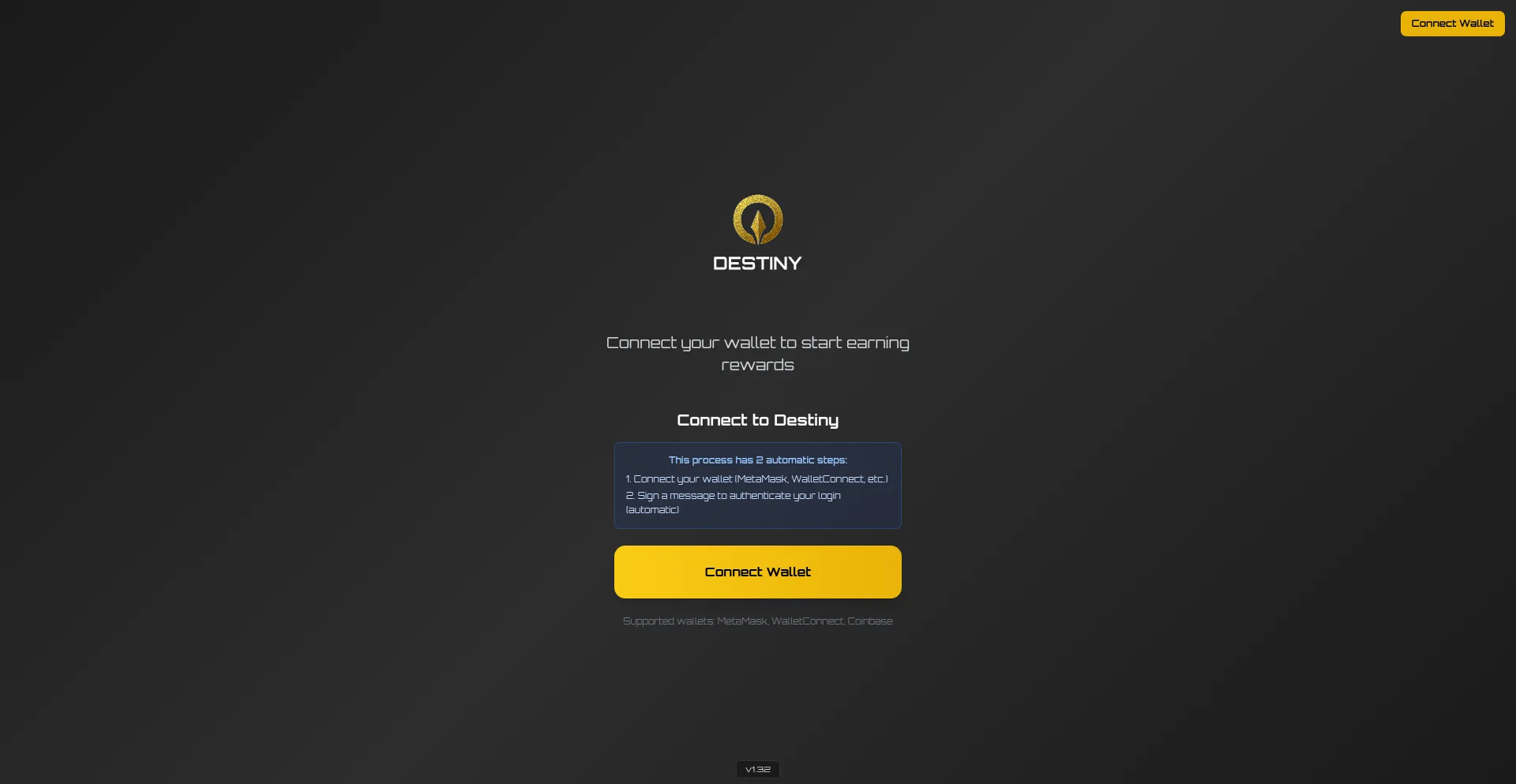 App.destinydao.org Screenshot