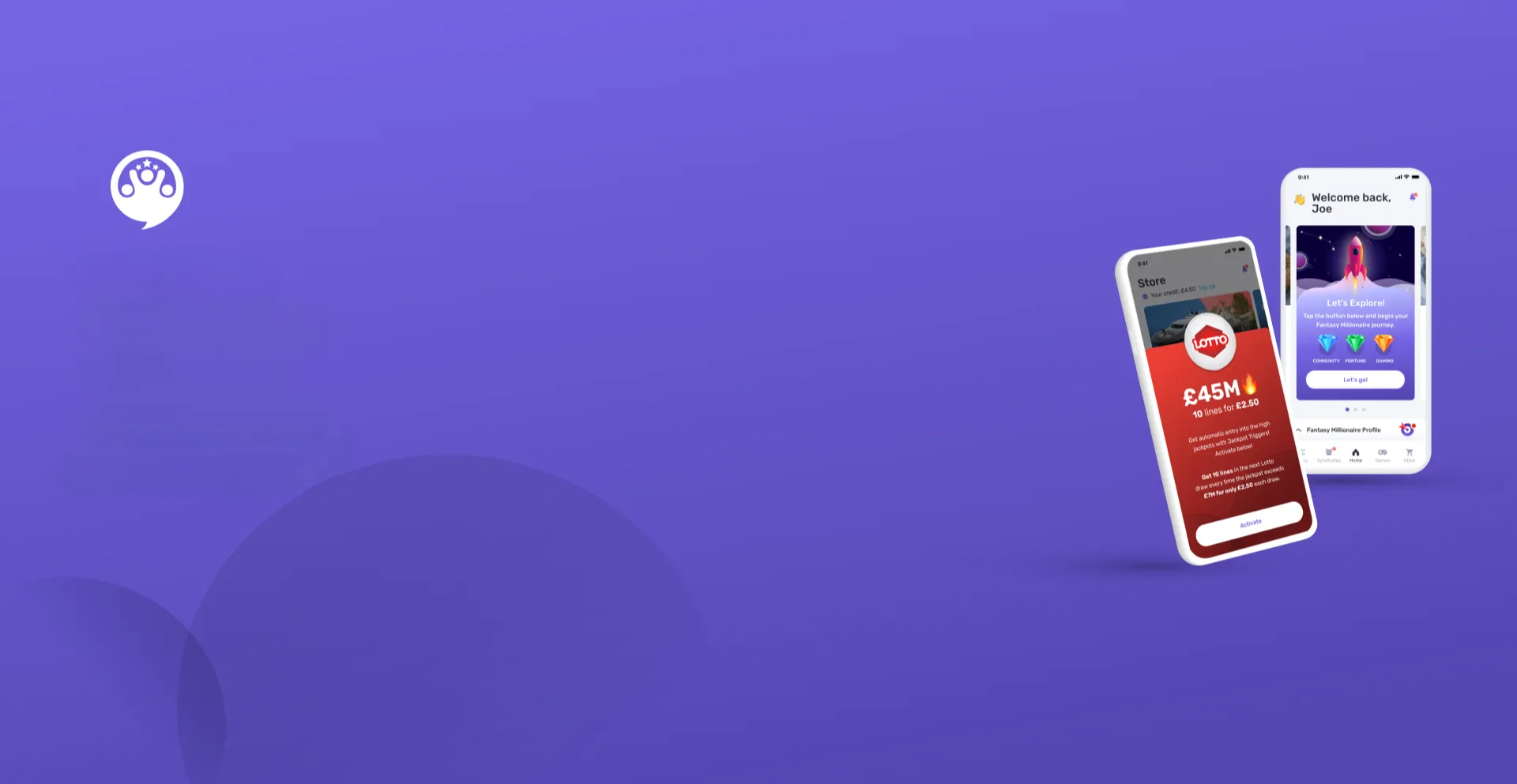 Website screenshot of App.lottosocial.com