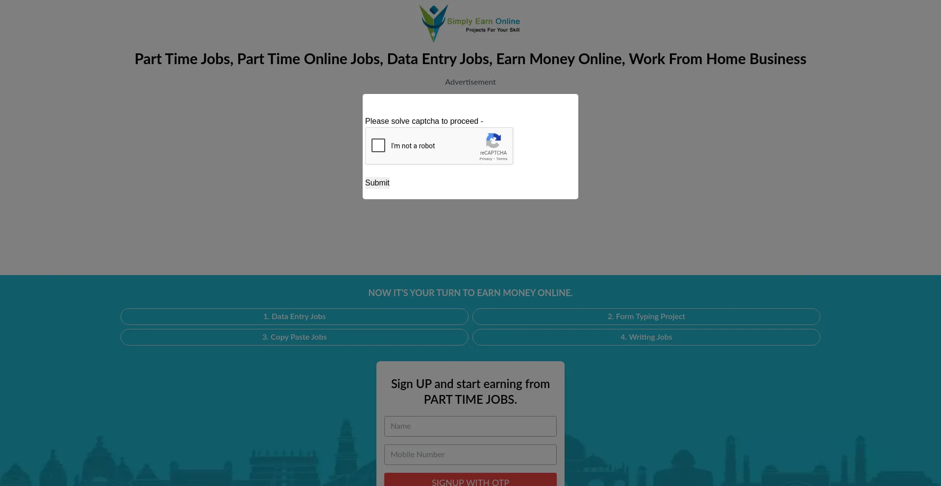 Website screenshot of App.simplyearnonline.com