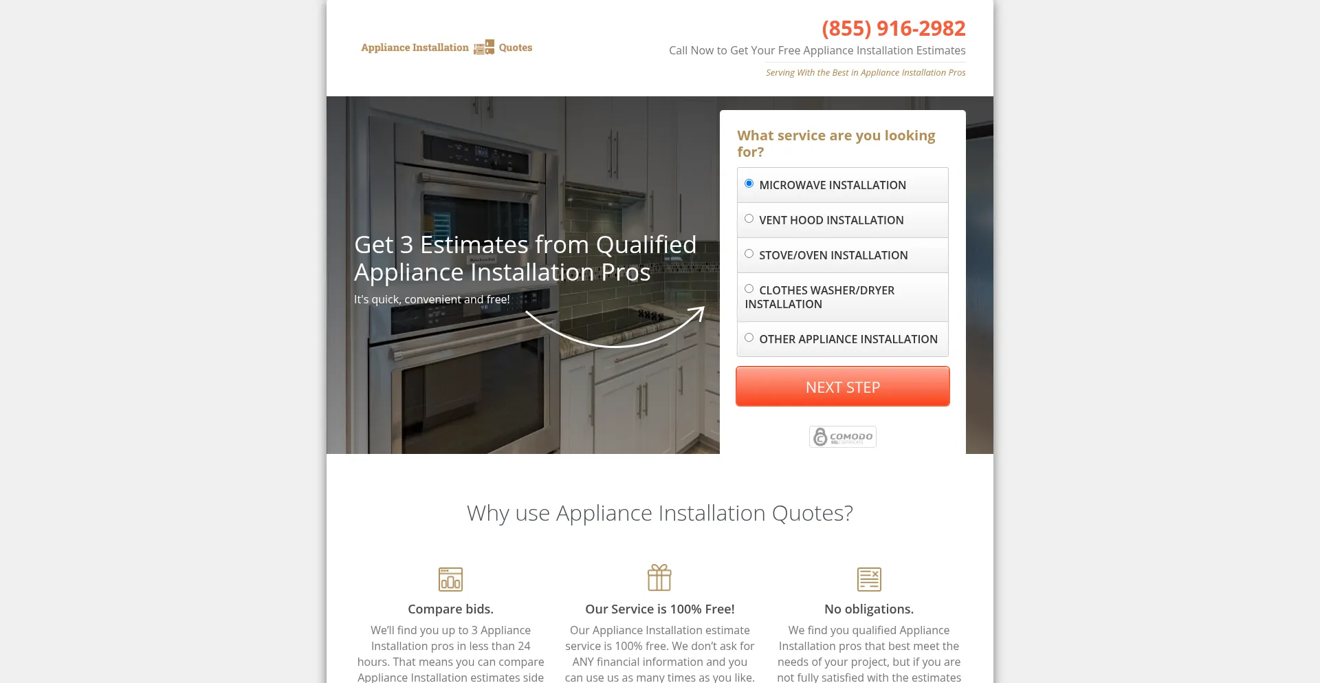 Applianceinstallationquotes.com