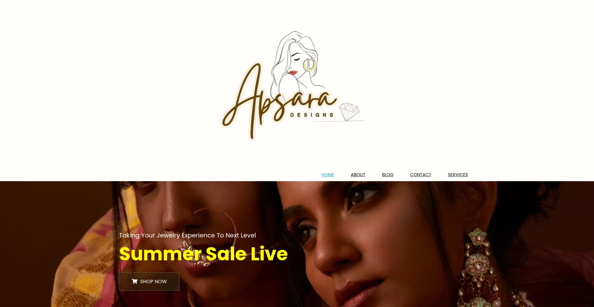 Website screenshot of Apsaradesigns.com