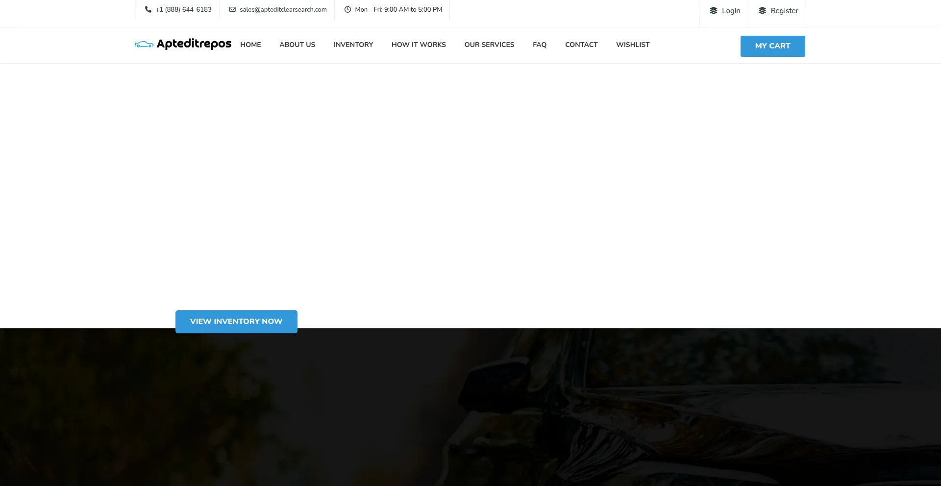 Website screenshot of Apteditclearsearch.com