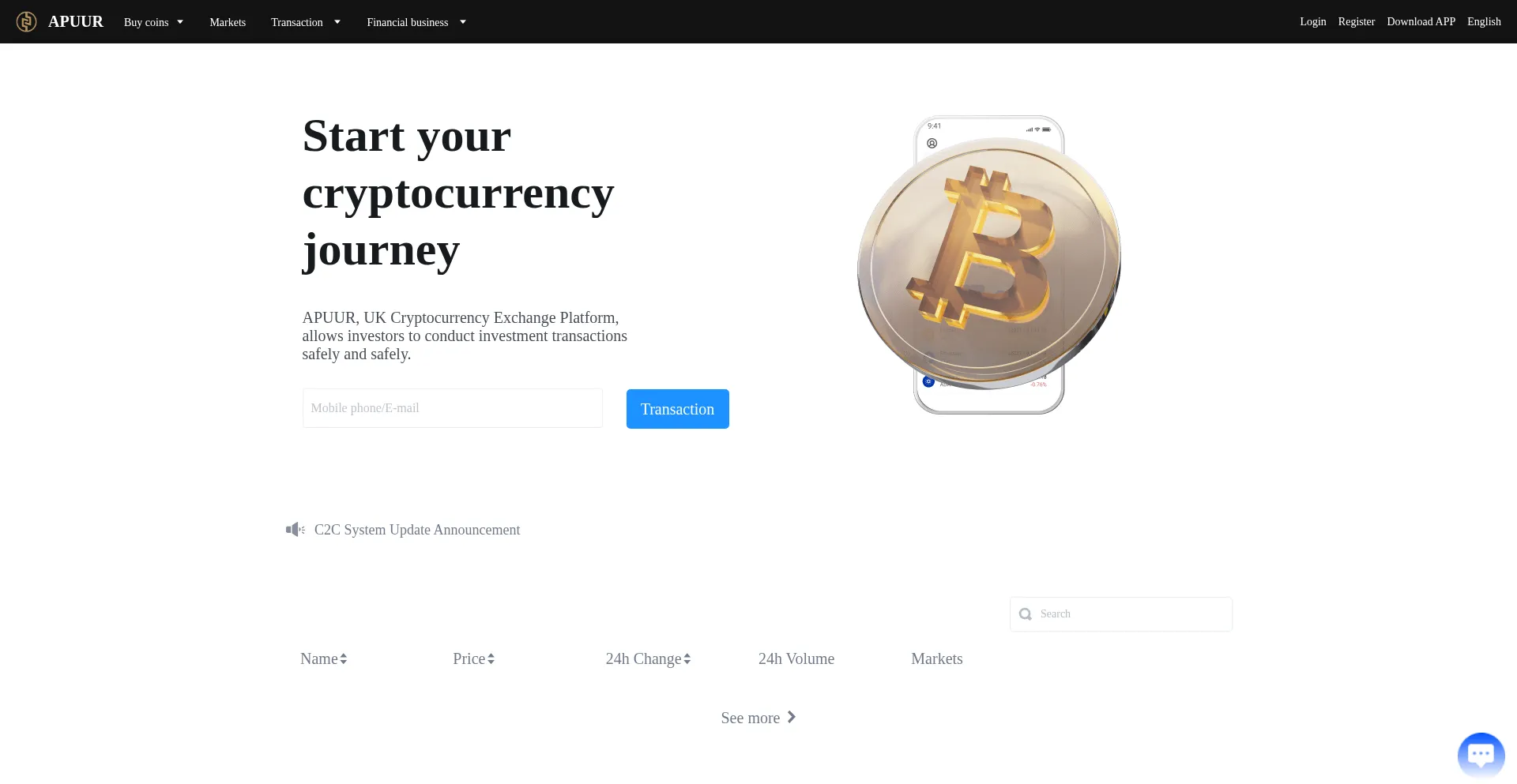 Website screenshot of Apuur.vip