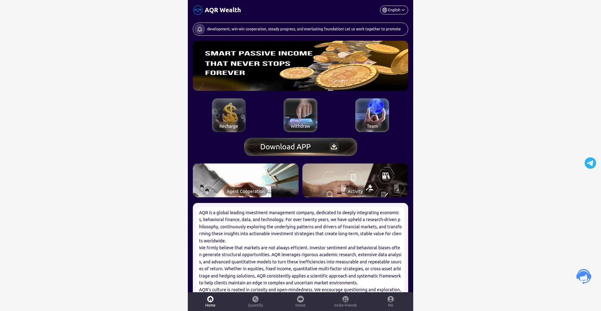 Aqrwealth.cc Screenshot