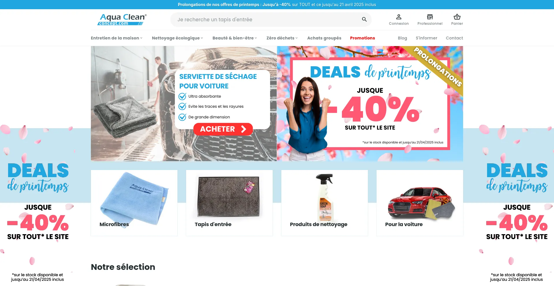Website screenshot of Aquacleanconcept.com