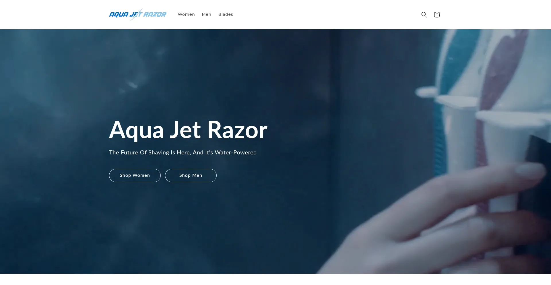 Aquajetrazor.com Screenshot