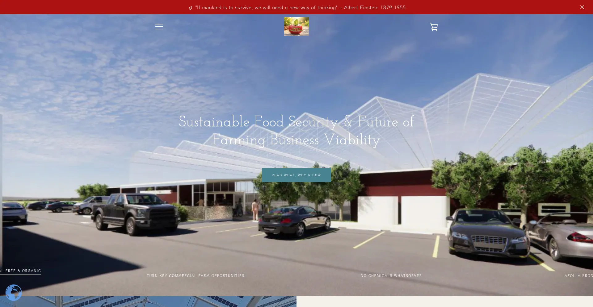 Website screenshot of Aquaponicwarrior.com