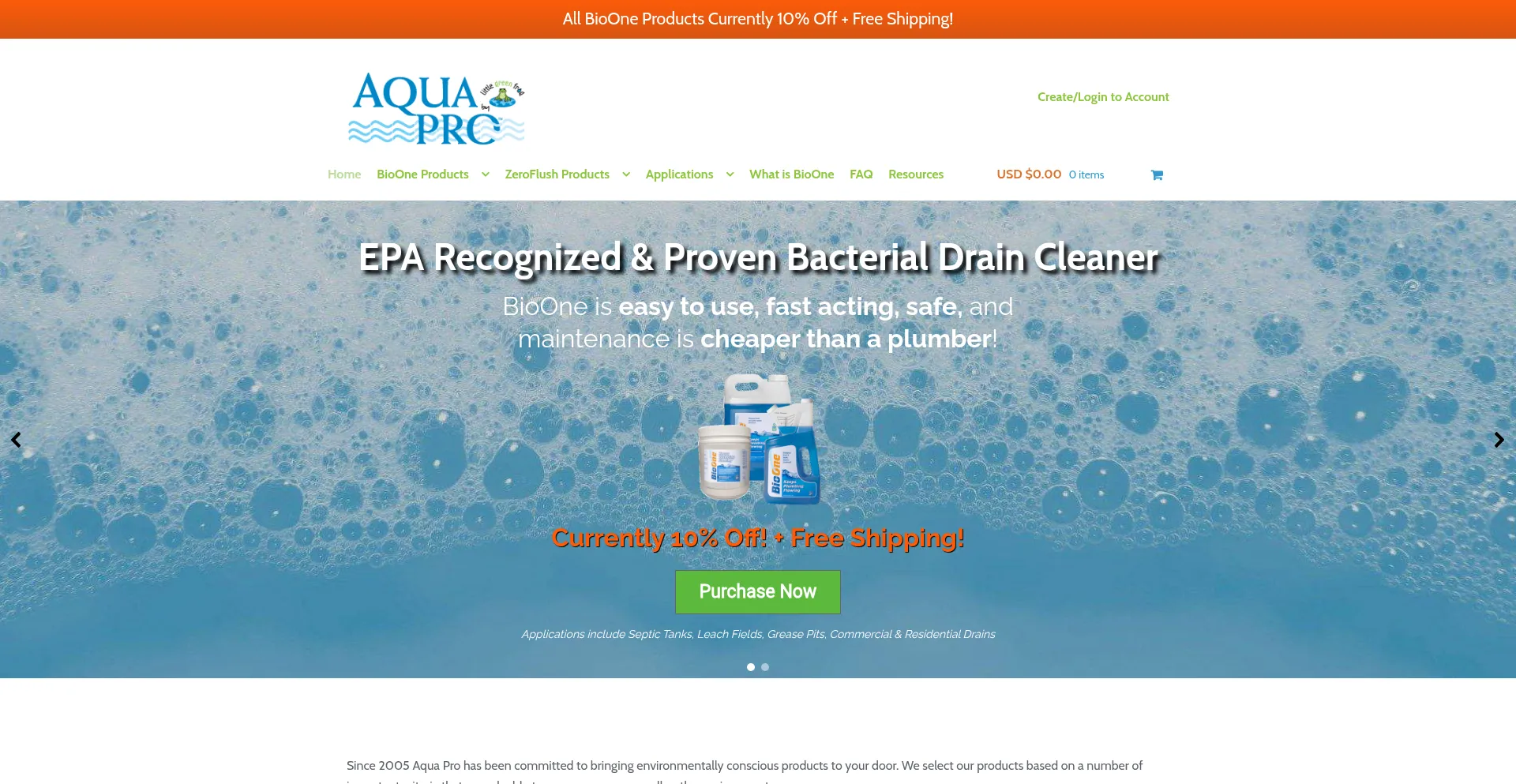 Aquaprosolutions.com Screenshot