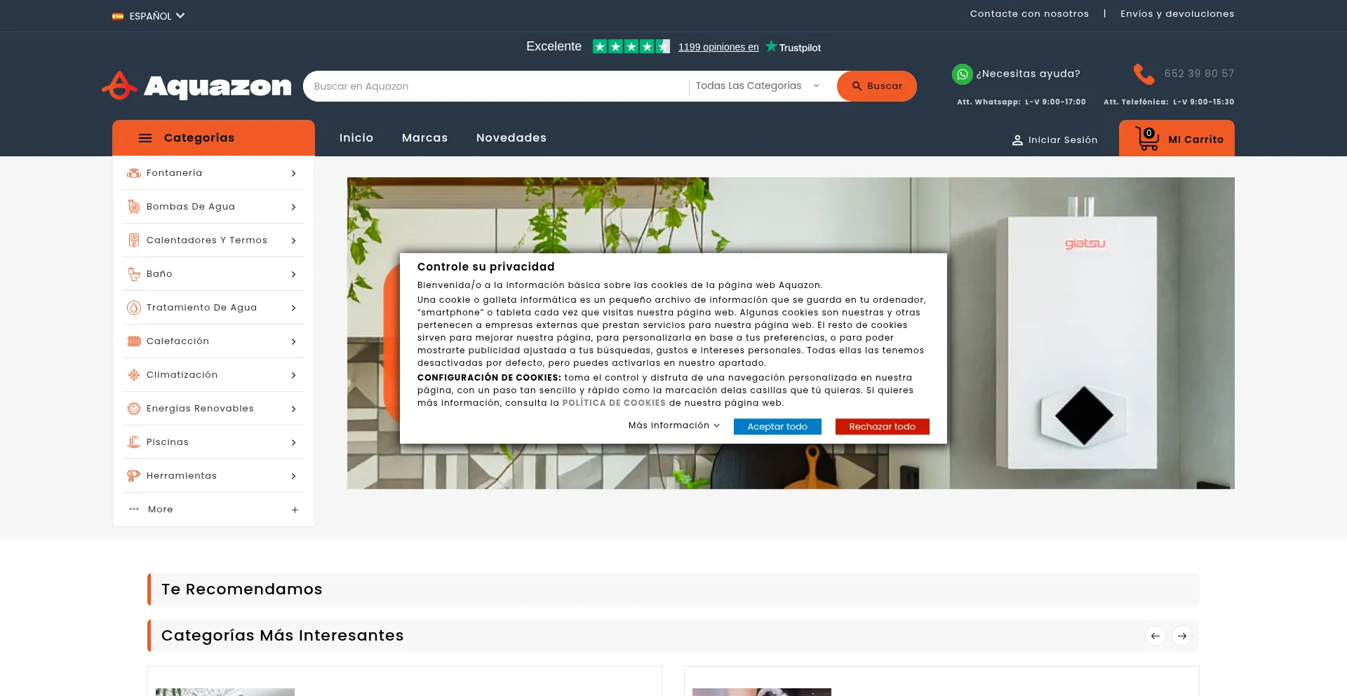 Aquazon.es Screenshot