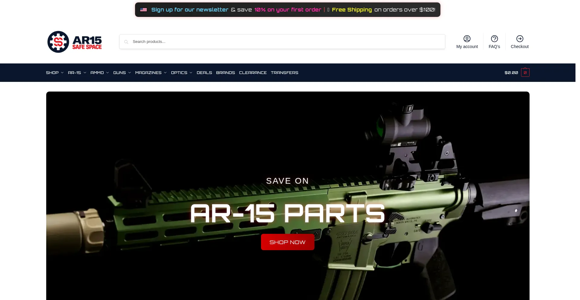 Ar15safespace.com Screenshot