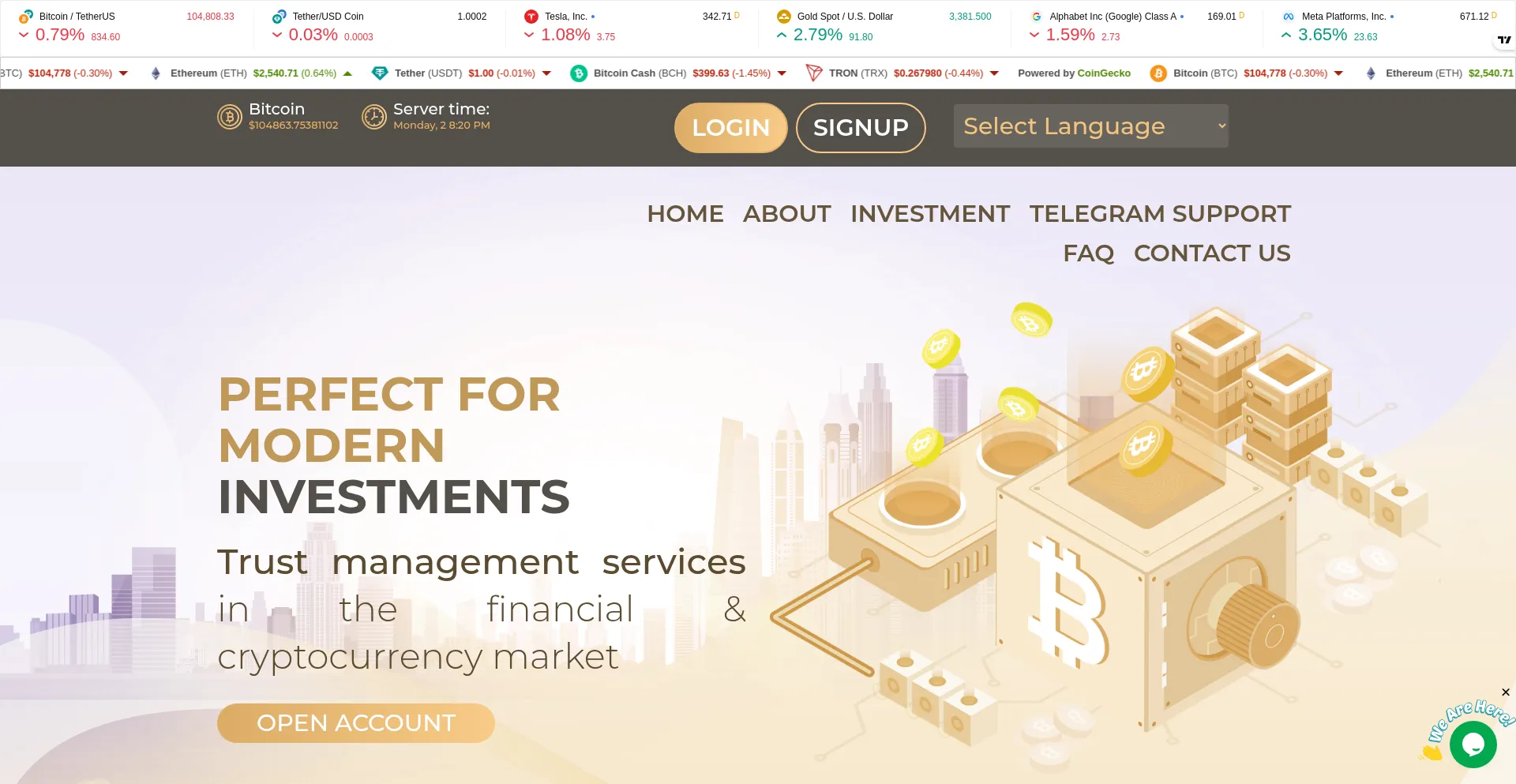 Website screenshot of Arbitrades.net