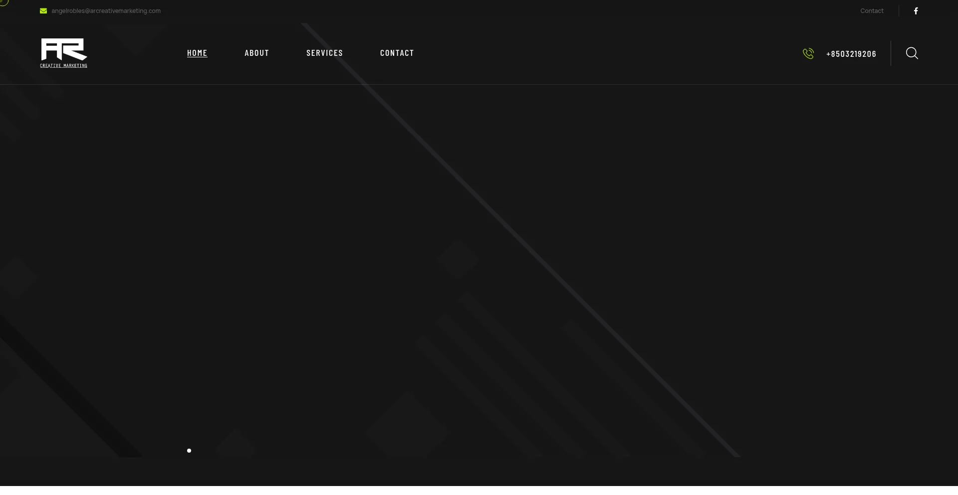 Website screenshot of Arcreativemarketing.com
