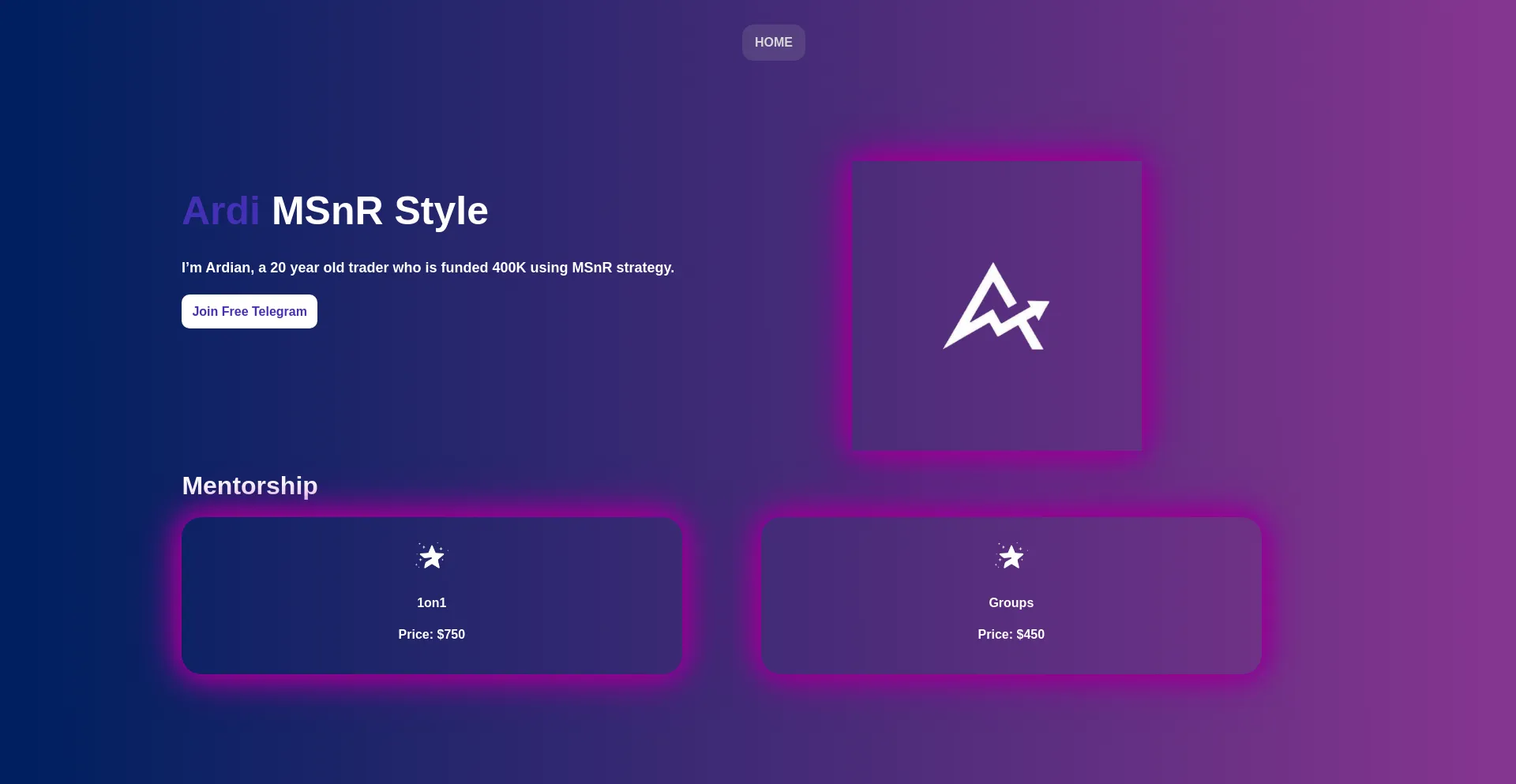 Website screenshot of Ardifx.com
