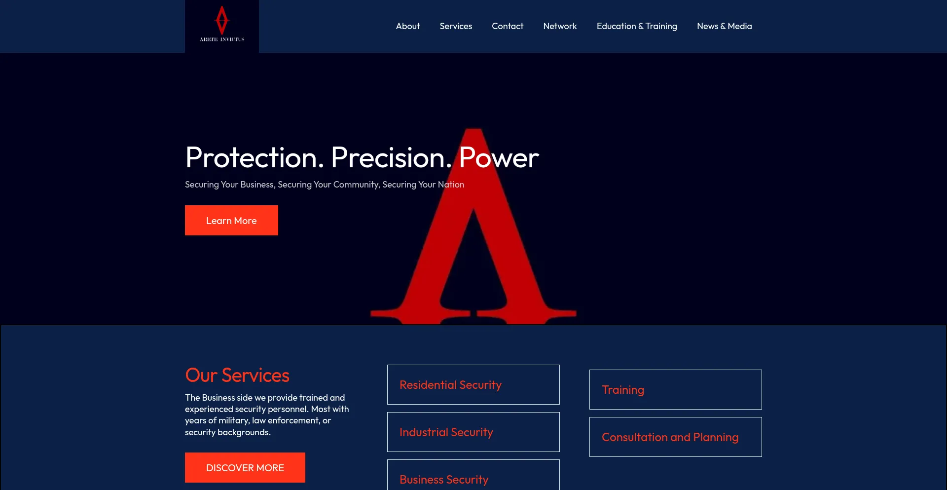 Areteinvictus.com Screenshot