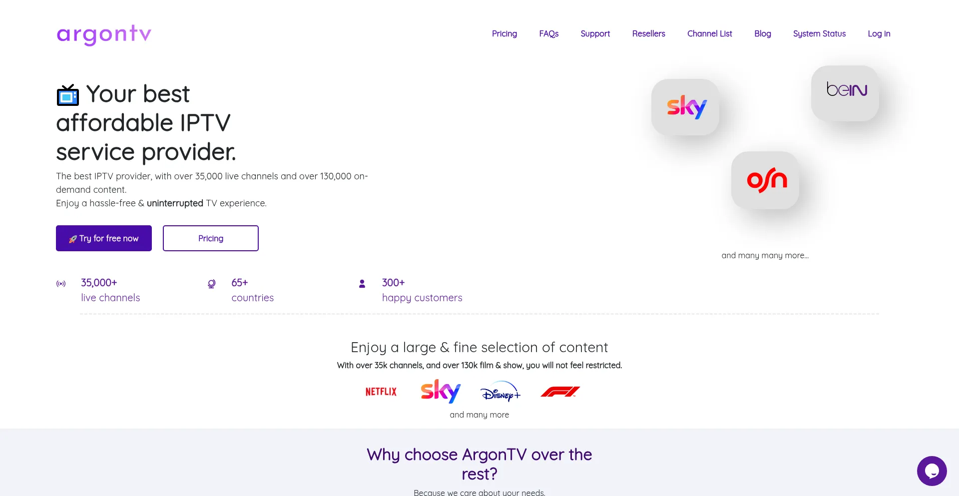 Website screenshot of Argontv.ru