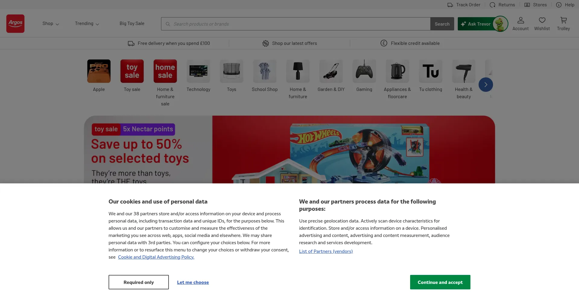 Argos.co.uk Screenshot