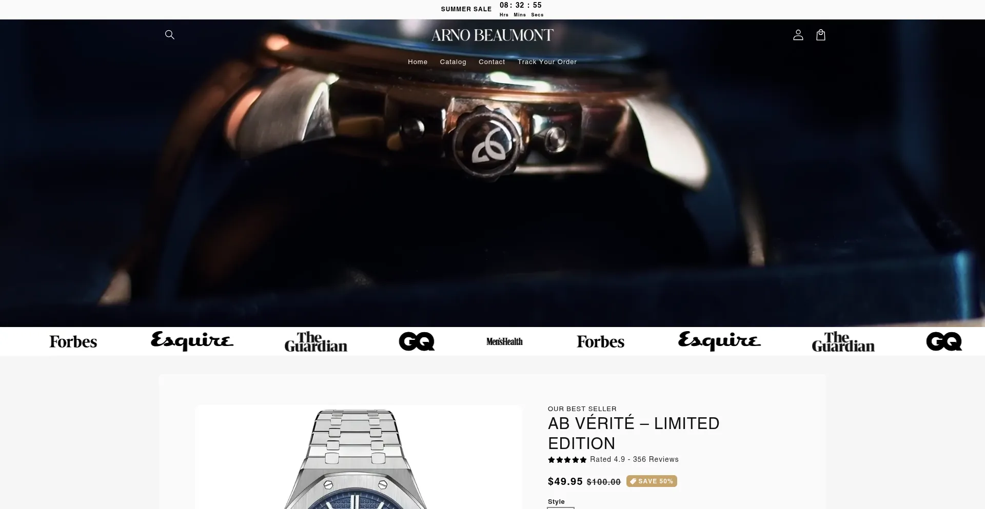 Website screenshot of Arnobeaumont.com