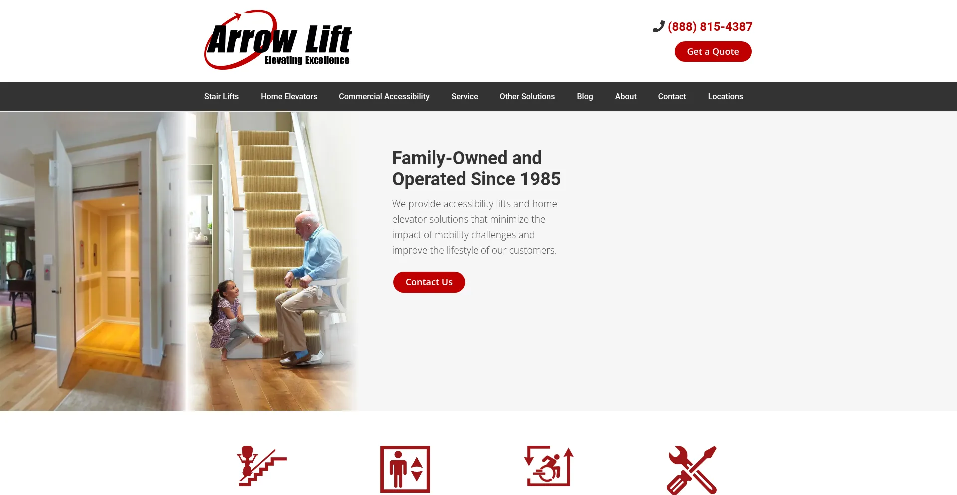Arrowlift.com Screenshot