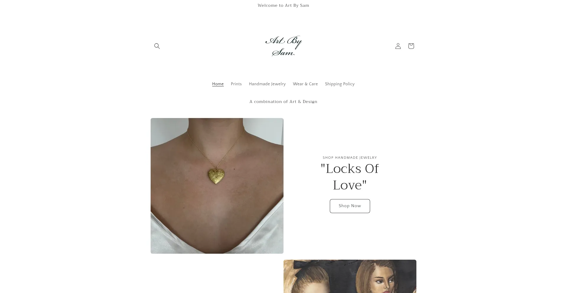 Artbysam.shop Screenshot