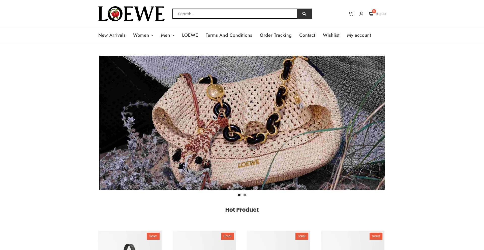 Website screenshot of Artigas.shop