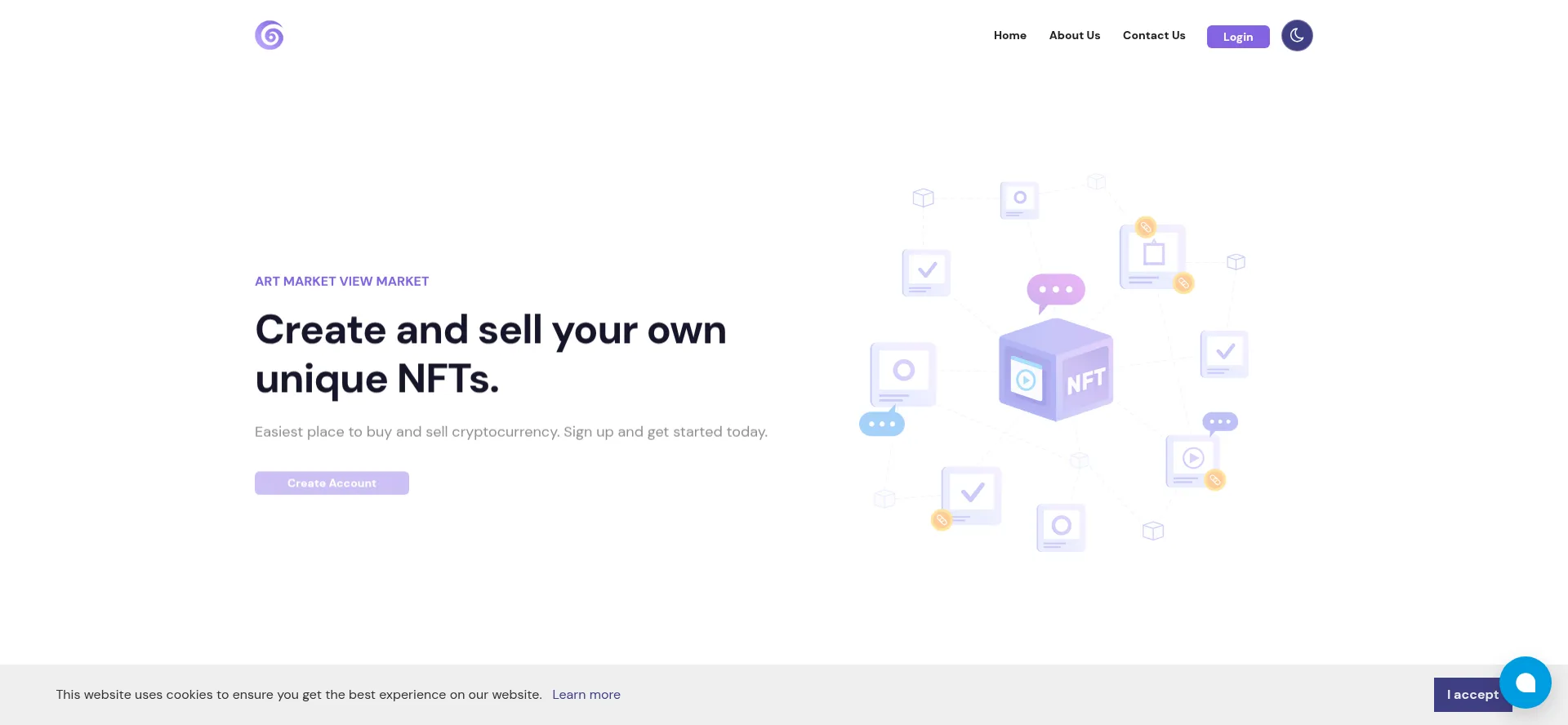 Website screenshot of Artmarketview.com