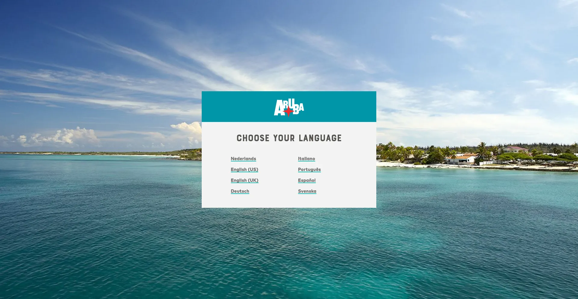 Website screenshot of Aruba.com
