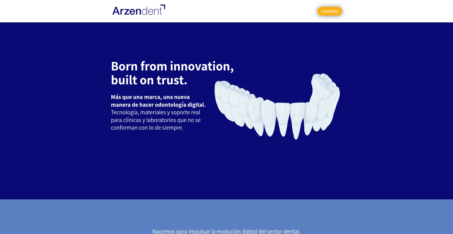 Website screenshot of Arzendent.com