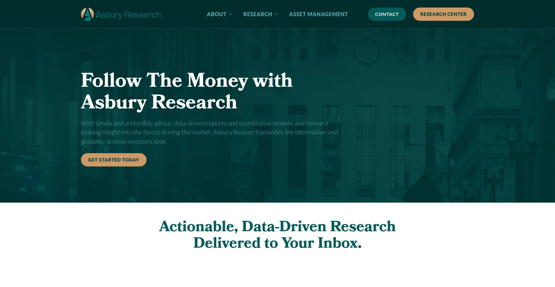 Asburyresearch.com Screenshot