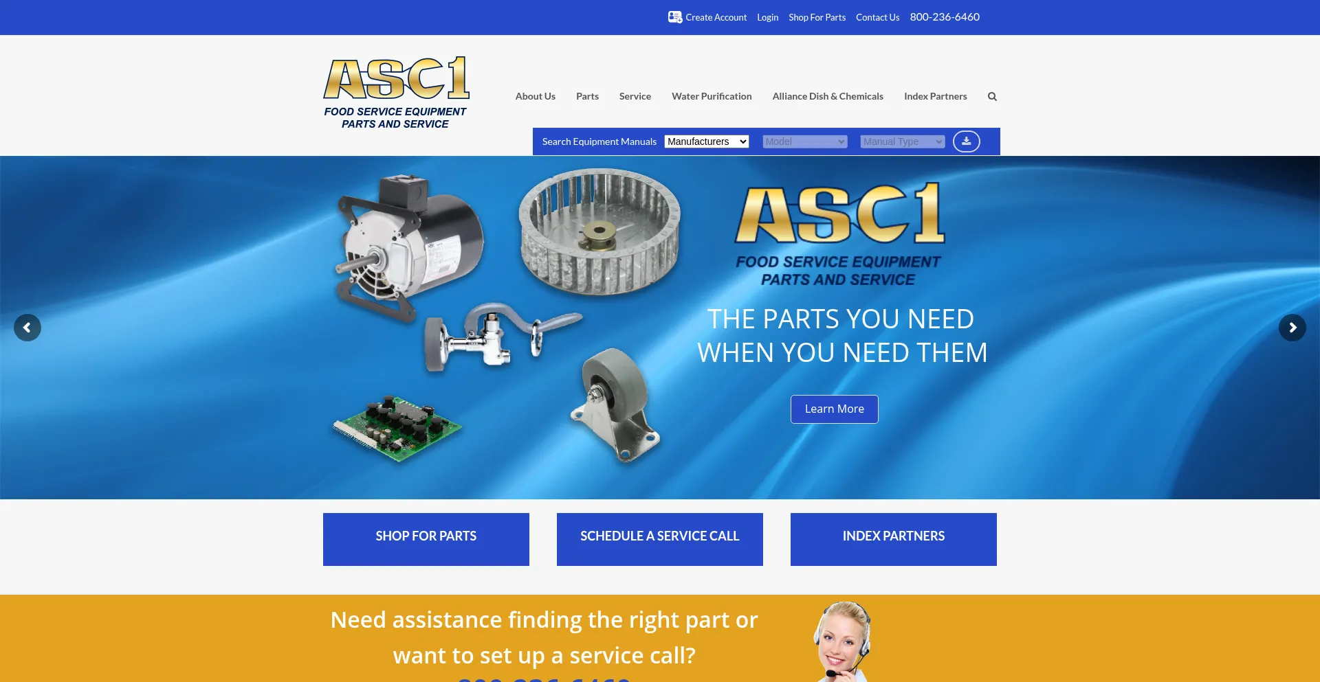 Website screenshot of Asc1inc.com
