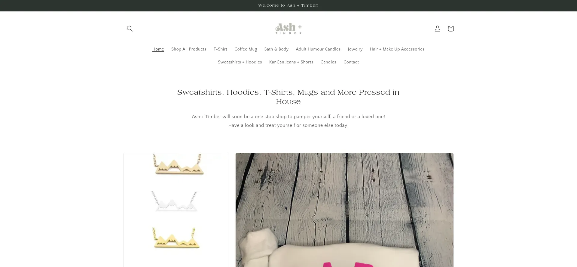 Website screenshot of Ashandtimber.com