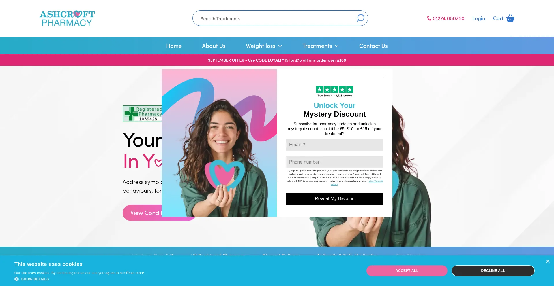Ashcroftpharmacy.co.uk Screenshot