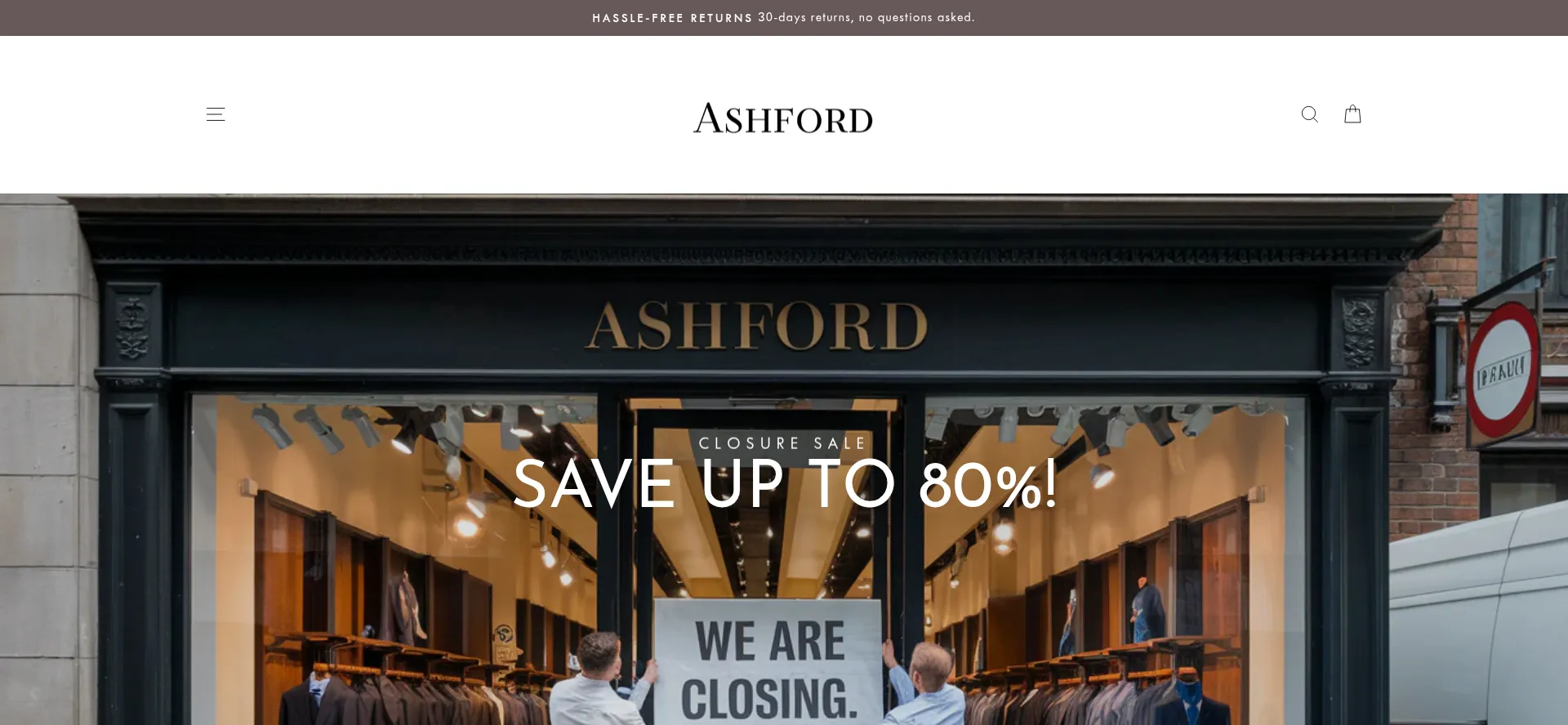 Website screenshot of Ashford-manchester.com