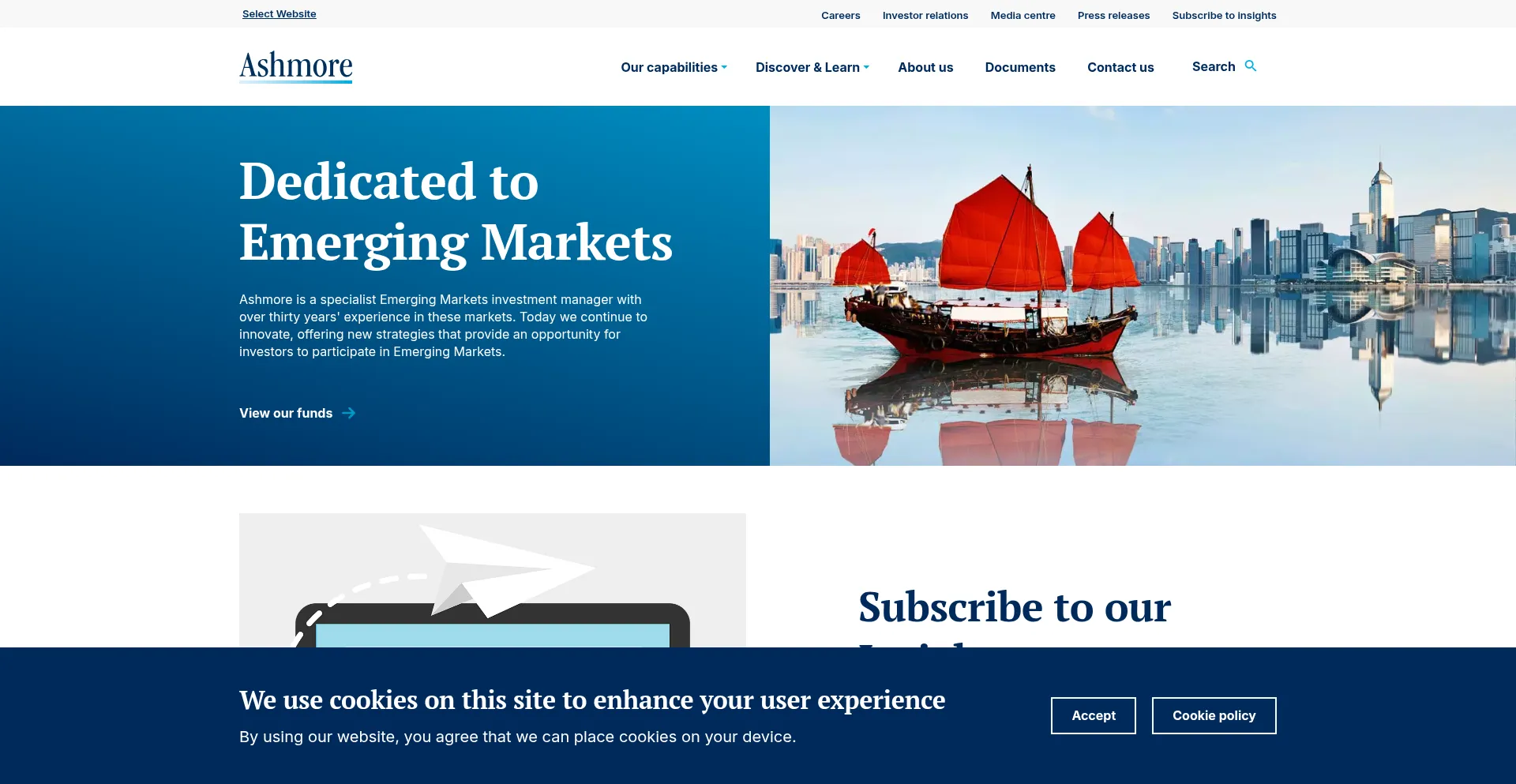 Website screenshot of Ashmoregroup.com