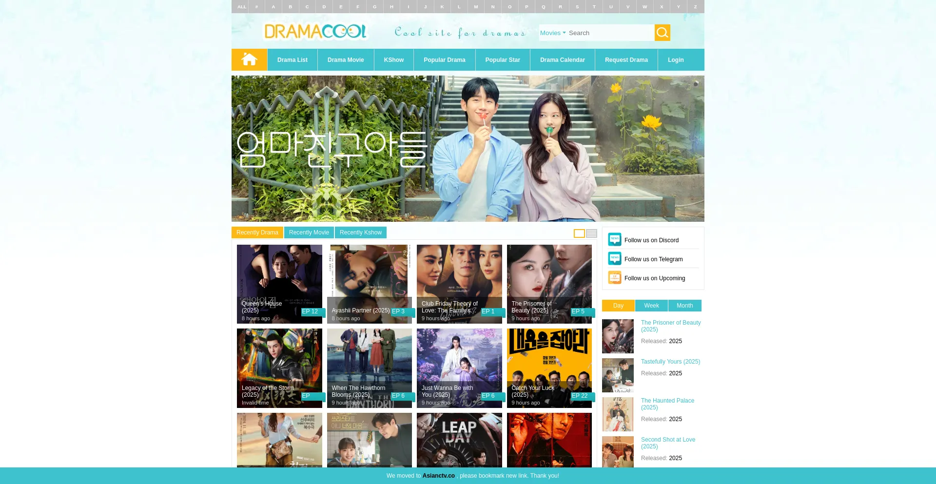 Website screenshot of Asianctv.co