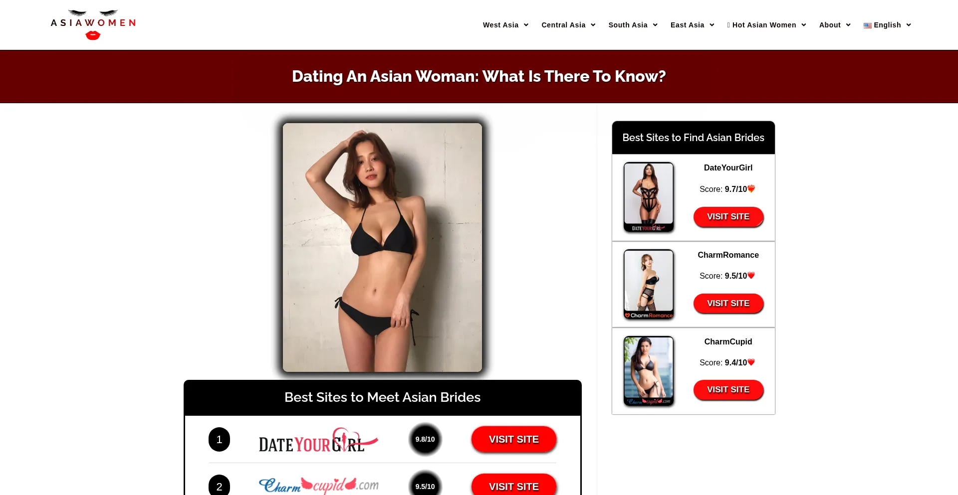 Website screenshot of Asiawomen.org