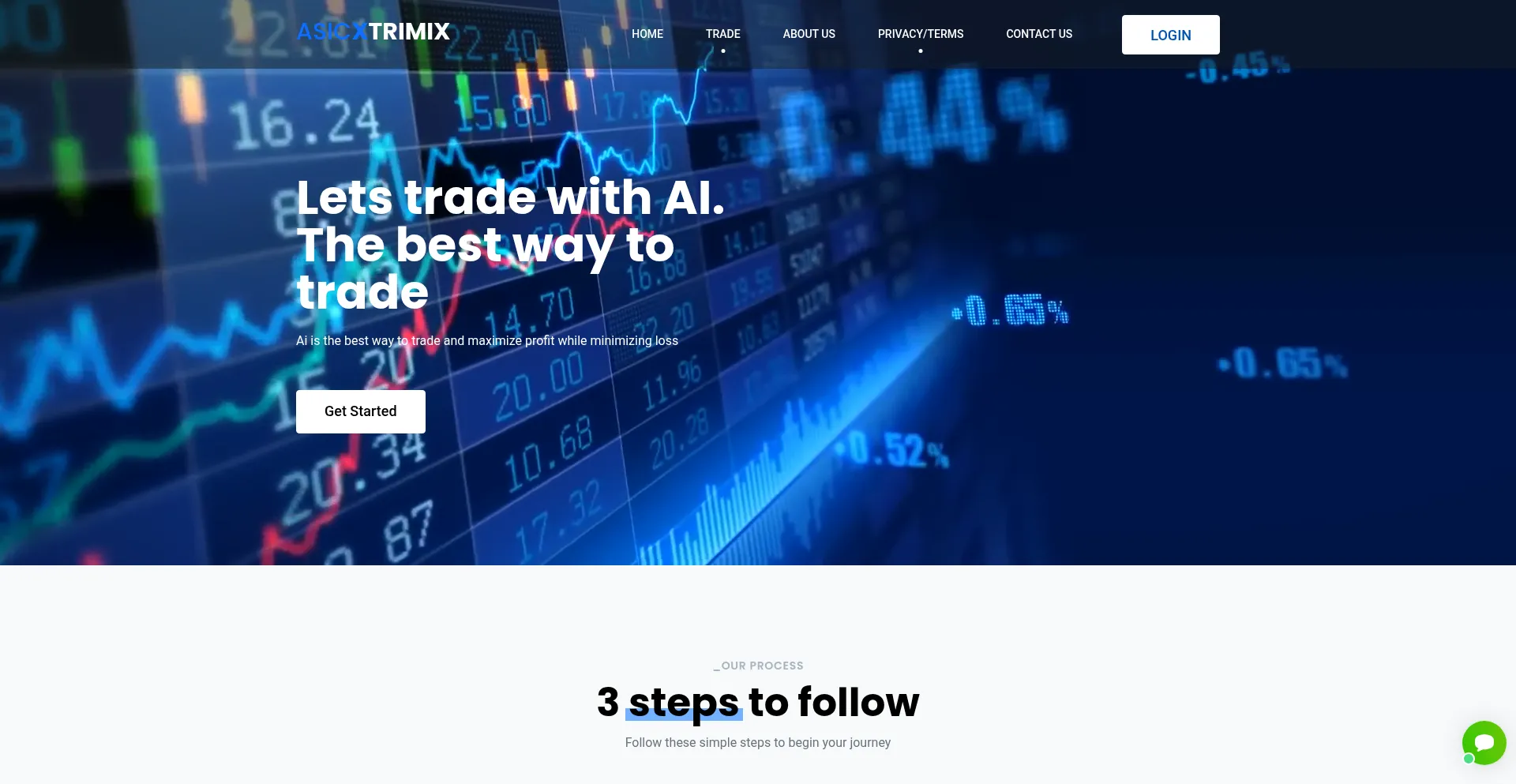 Website screenshot of Asicxtrimix.com