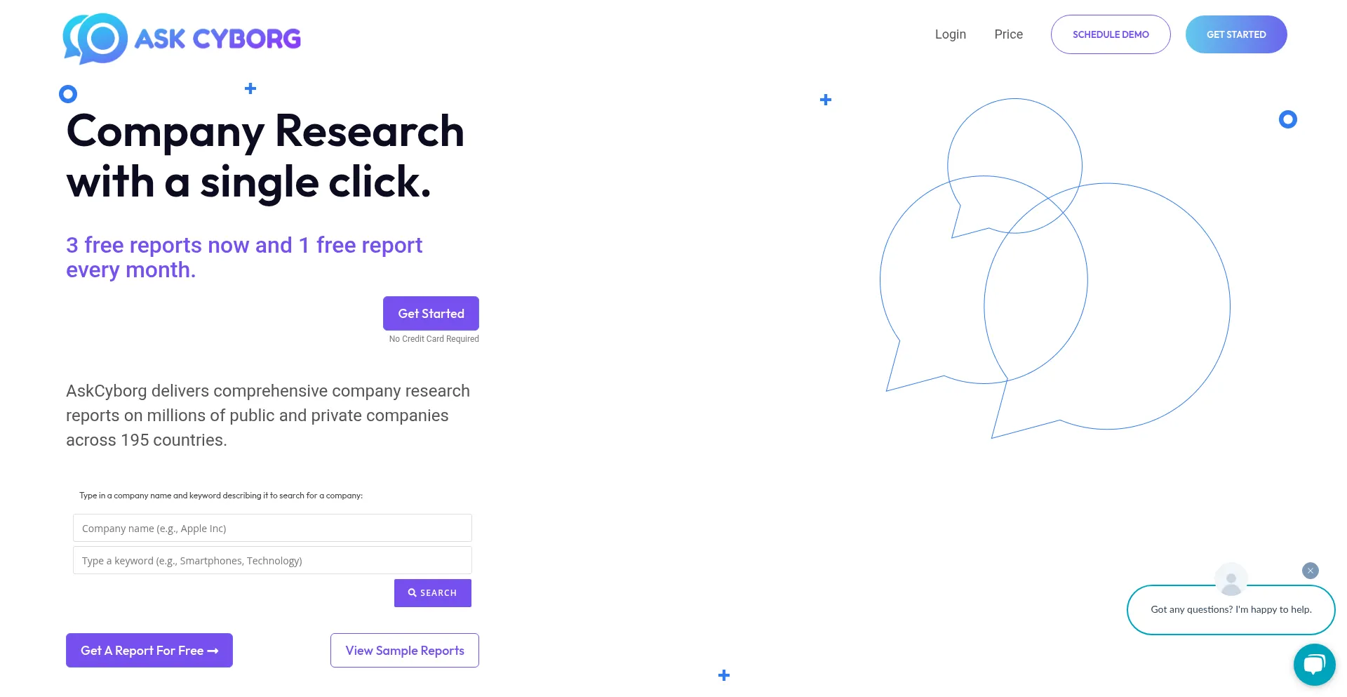 Website screenshot of Askcyborgbench.com