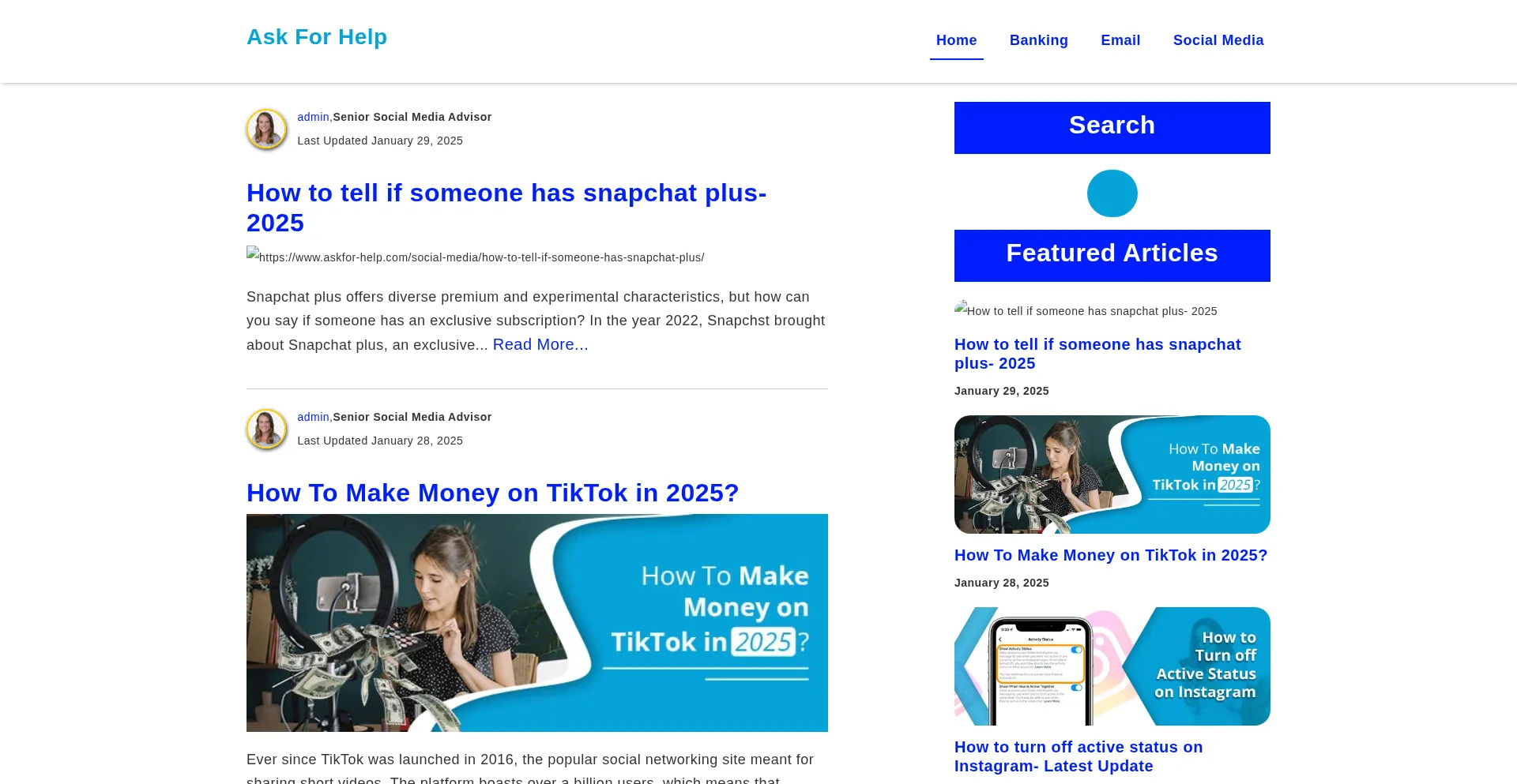 Askfor-help.com Screenshot