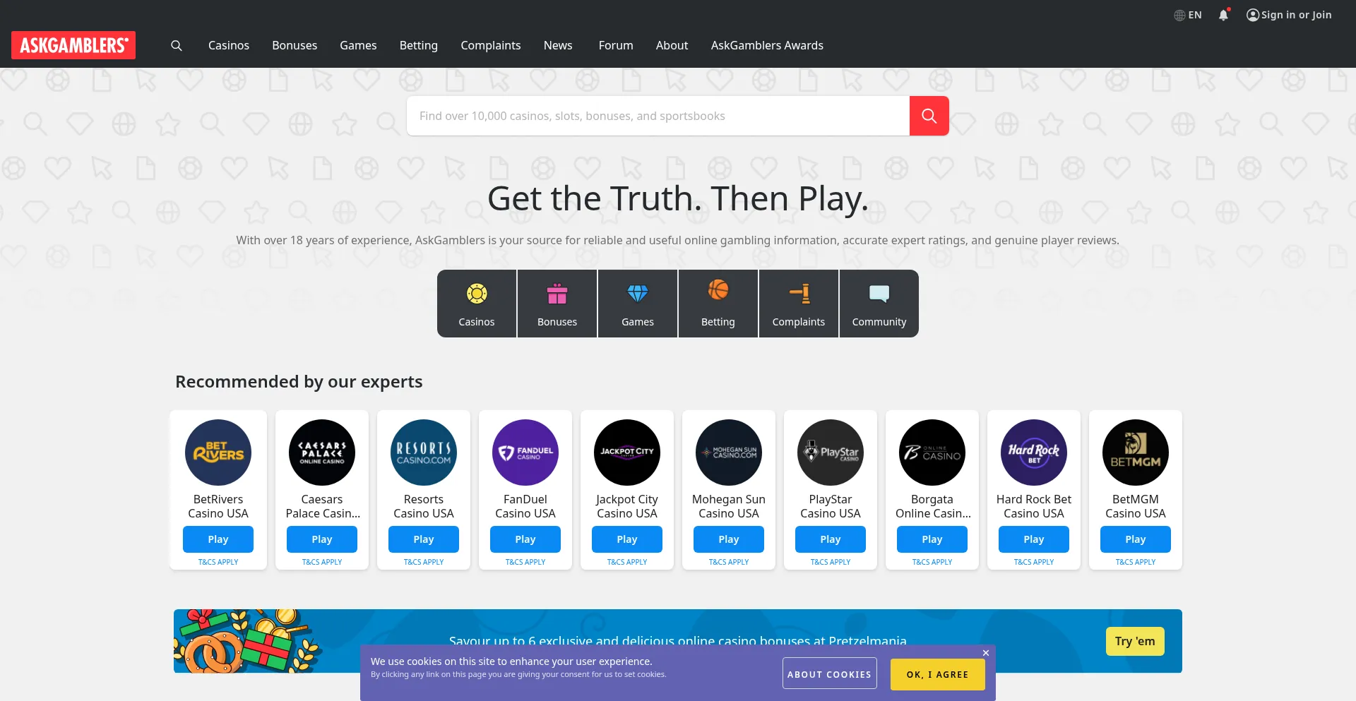 Askgamblers.com Screenshot